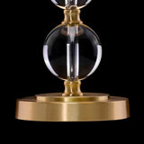Elegant Conical Crystal Ball Base Decorative Table Lamp Image - 10