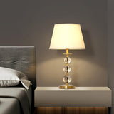 Elegant Conical Crystal Ball Base Decorative Table Lamp Image - 4