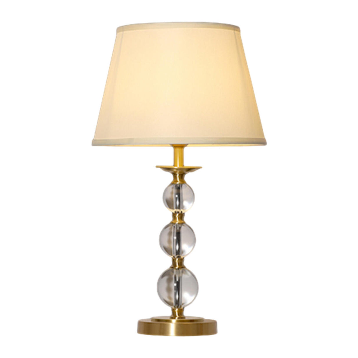 Elegant Conical Crystal Ball Base Decorative Table Lamp Image - 5