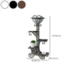 Elegant Curved Metal Base Floor Plant Stands Black Image - 16