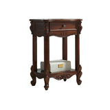 Elegant Curved Pedestal Cherry Wood Round Plant Stand Image - 5