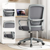 Elegant Ergonomic Mesh Office Chair with Wheels Image - 3