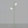 Elegant Floral and Green Metal Stand Floor Lamp Image - 7