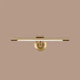 Elegant Floral Base Gold Tubular LED Vanity Light Image - 10