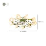 Elegant Floral Organic Ceiling Fan with Multi Lights Image - 19