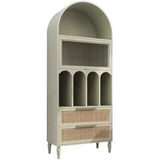 Elegant French Arched Double Drawers Display Bookcase Image - 8