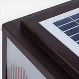 Elegant Geometric Metal Outdoor Landscape Table Lamp Image - 10
