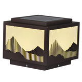 Elegant Geometric Metal Outdoor Landscape Table Lamp Image - 6