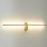 Elegant Gold Bathroom Linear Vanity Light Fixture Image - 10