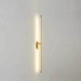 Elegant Gold Bathroom Linear Vanity Light Fixture Image - 5