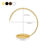 Elegant Golden Metal Arch Hooks Freestanding Coat Rack Image - 15