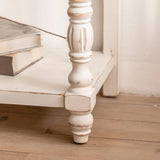 Elegant Half Circle Wood Standard Console Table with Shelf Image - 8