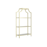 Elegant Iron Framed Open Back Display Bookshelf White Image - 9