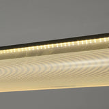 Elegant Linear Glass Cylinder Island Pendant Light Image - 29