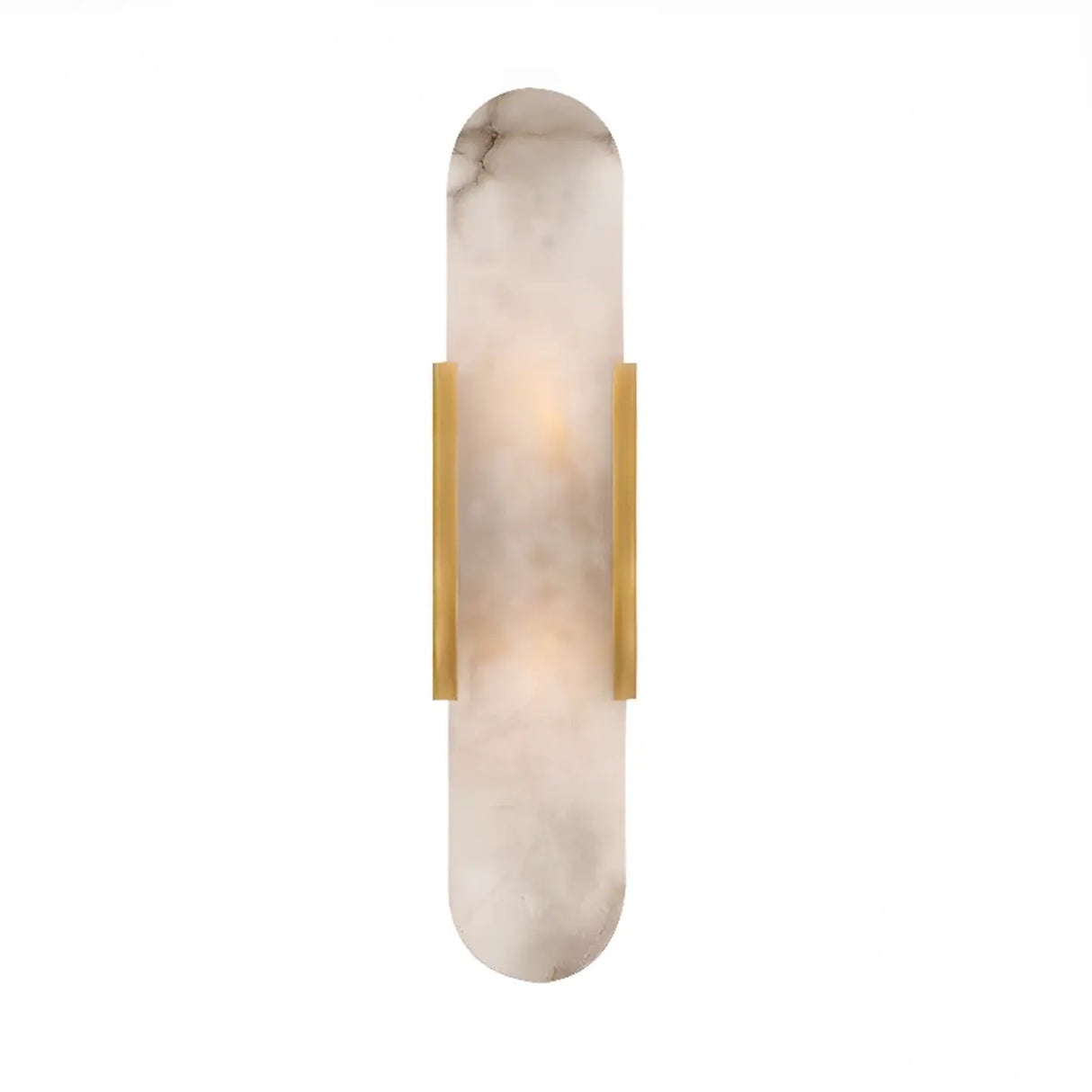 Elegant Marble Vertical Up Down LED Wall Sconce Image - 10