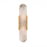 Elegant Marble Vertical Up Down LED Wall Sconce Image - 10