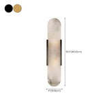Elegant Marble Vertical Up Down LED Wall Sconce #size