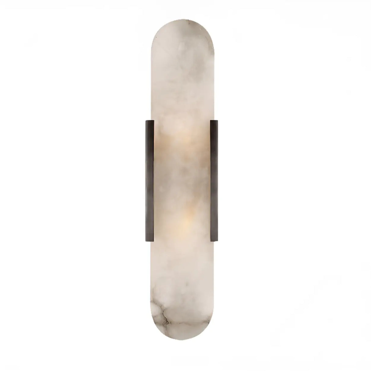 Elegant Marble Vertical Up Down LED Wall Sconce Image - 5