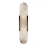 Elegant Marble Vertical Up Down LED Wall Sconce Image - 5