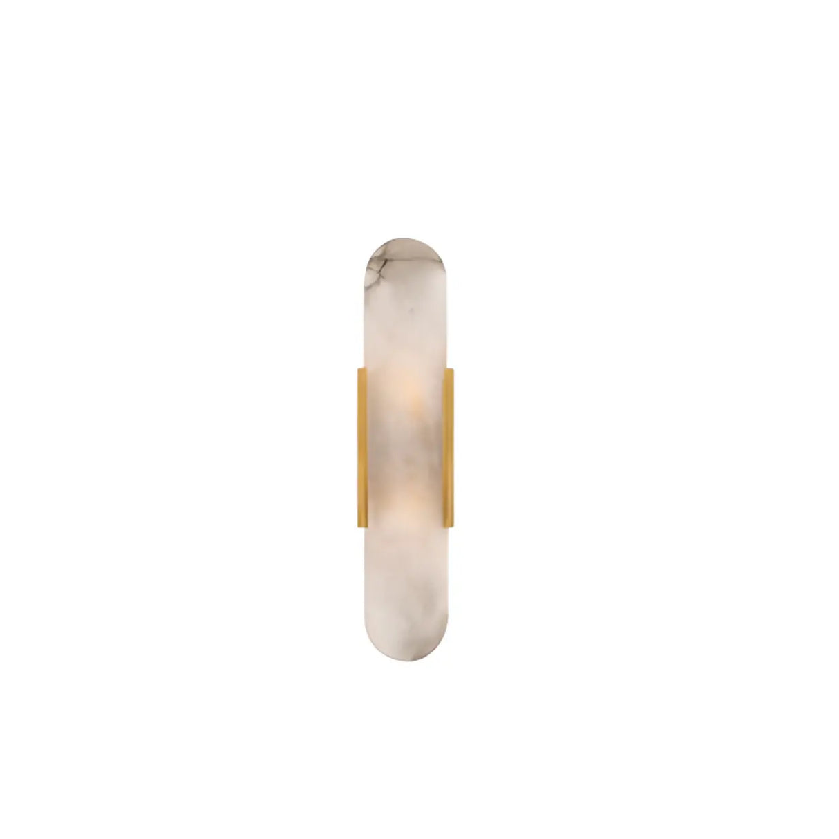 Elegant Marble Vertical Up Down LED Wall Sconce Image - 6