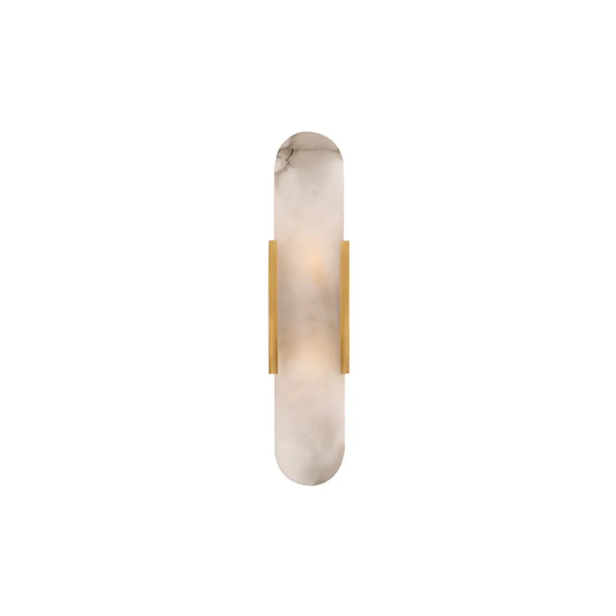 Elegant Marble Vertical Up Down LED Wall Sconce Image - 7