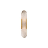 Elegant Marble Vertical Up Down LED Wall Sconce Image - 7