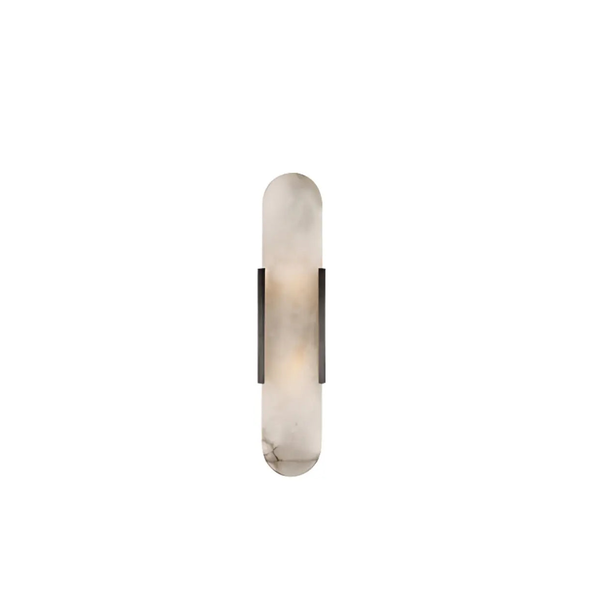 Elegant Marble Vertical Up Down LED Wall Sconce Image - 8
