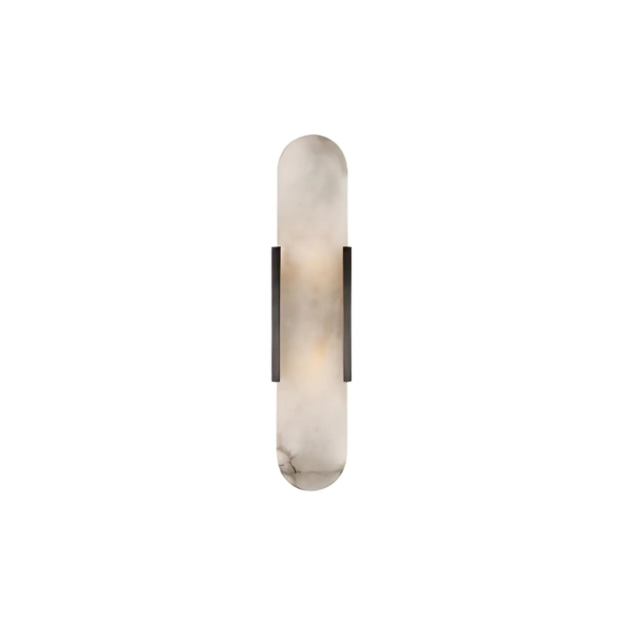 Elegant Marble Vertical Up Down LED Wall Sconce Image - 9