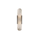 Elegant Marble Vertical Up Down LED Wall Sconce Image - 9