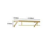 Elegant Metal Gold Wall-Mounted Coat Rack with Hooks Image - 15