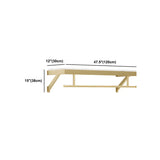 Elegant Metal Gold Wall-Mounted Coat Rack with Hooks Image - 19