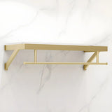 Elegant Metal Gold Wall-Mounted Coat Rack with Hooks Image - 7
