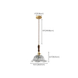 Elegant Modern Flower Clear Glass Pendant Light Image - 14