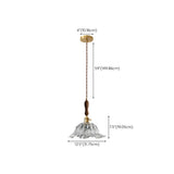 Elegant Modern Flower Clear Glass Pendant Light Image - 15