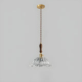 Elegant Modern Flower Clear Glass Pendant Light Image - 6