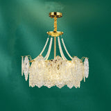 Elegant Modern Tiered Crystal Round Living Room Chandelier Image - 2