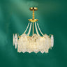 Elegant Modern Tiered Crystal Round Living Room Chandelier Image - 2