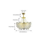 Elegant Modern Tiered Crystal Round Living Room Chandelier Image - 28