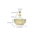 Elegant Modern Tiered Crystal Round Living Room Chandelier Image - 29