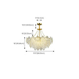 Elegant Modern Tiered Crystal Round Living Room Chandelier Image - 31
