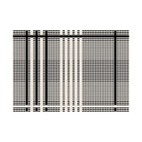 Elegant Rectangle Woven Black White Abstract Area Rug Image - 2