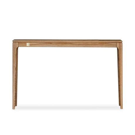 Elegant Rectangular Black Wooden Storage Console Table Image - 2