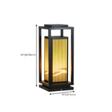 Elegant Rectangular Lantern Outdoor Garden Decor Lamp Image - 18