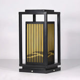 Elegant Rectangular Lantern Outdoor Garden Decor Lamp Image - 7