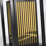 Elegant Rectangular Lantern Outdoor Garden Decor Lamp Image - 8