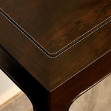 Elegant Rectangular Wood Black Foyer Console Table Image - 11