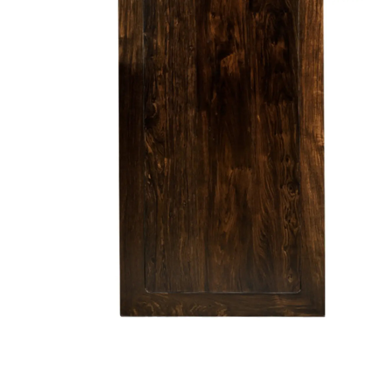 Elegant Rectangular Wood Black Foyer Console Table Image - 6