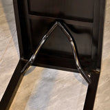 Elegant Rectangular Wood Black Foyer Console Table Image - 9