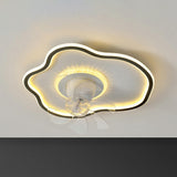 Elegant Round 7 Blade Geometric Stars Ceiling Fan Light Image - 21