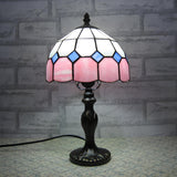 Elegant Tiffany Dome Stained Glass Decor Table Lamp Image - 10